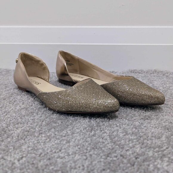 Guess Golden Glitter Flats (size 6.5) - Picture 2 of 6